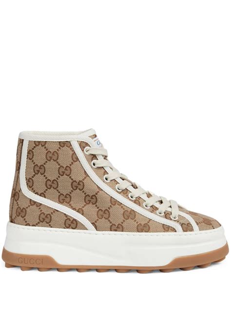 gucci high tops canvas|farfetch gucci high top.